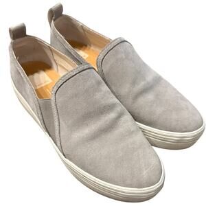 Dolce Vita Taupe Suede Slip-On Sneakers Size 8.5